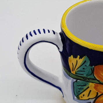 Bicchiere/Mug Con Manico Decoro Girasole Gambino