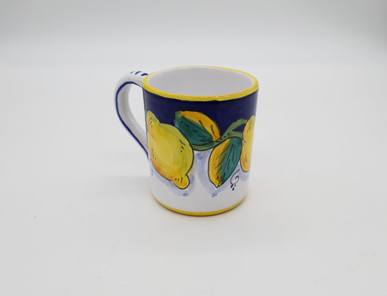 Bicchiere Mug con Manico Decoro Limone Gambino