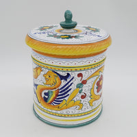 Biscuit jar Raffaellesco decoration