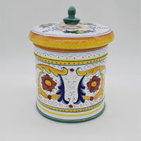 Biscuit jar Raffaellesco decoration
