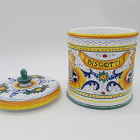 Biscuit jar Raffaellesco decoration