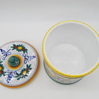 Biscuit jar Raffaellesco decoration