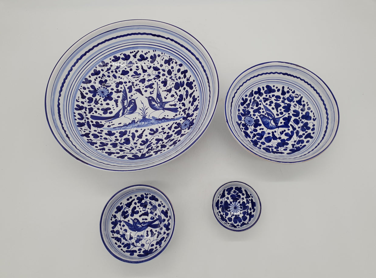 Bolo Ciotola Decoro Arabesco Blu