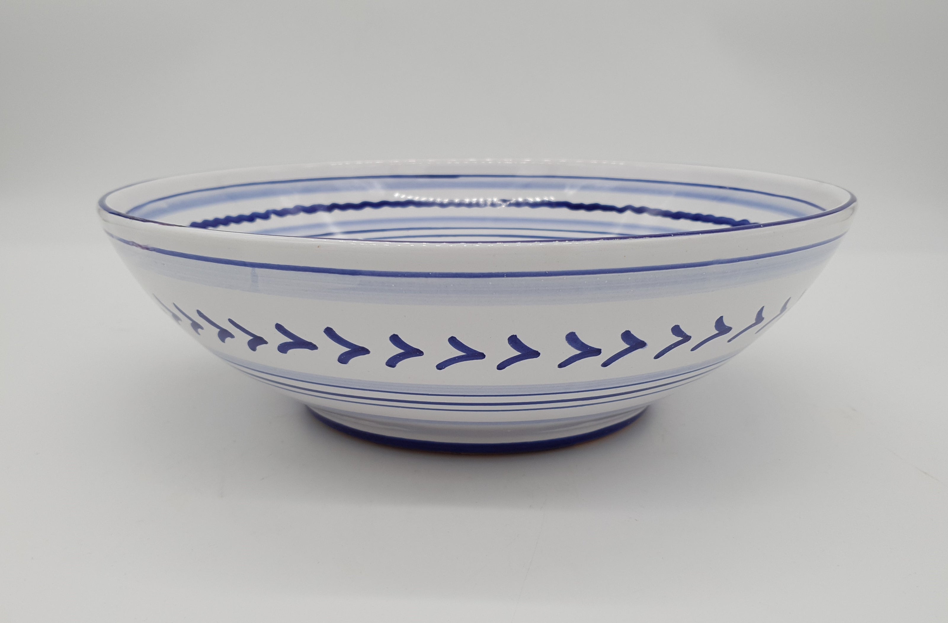 Bolo Ciotola Decoro Arabesco Blu