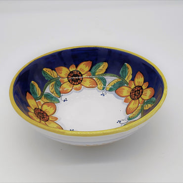 Bolo or Bowl with Gambino Sunflower Decor