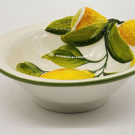 Small Bowl Relief Lemon Decor