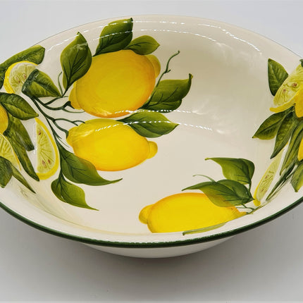  Large Bowl Relief Lemon Decor