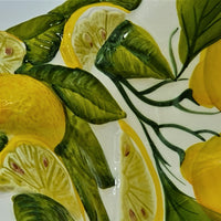 Bolo Ciotola Grande Decoro Limone Rilievo