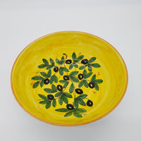 Bowl Olive Bottom Yellow Decor