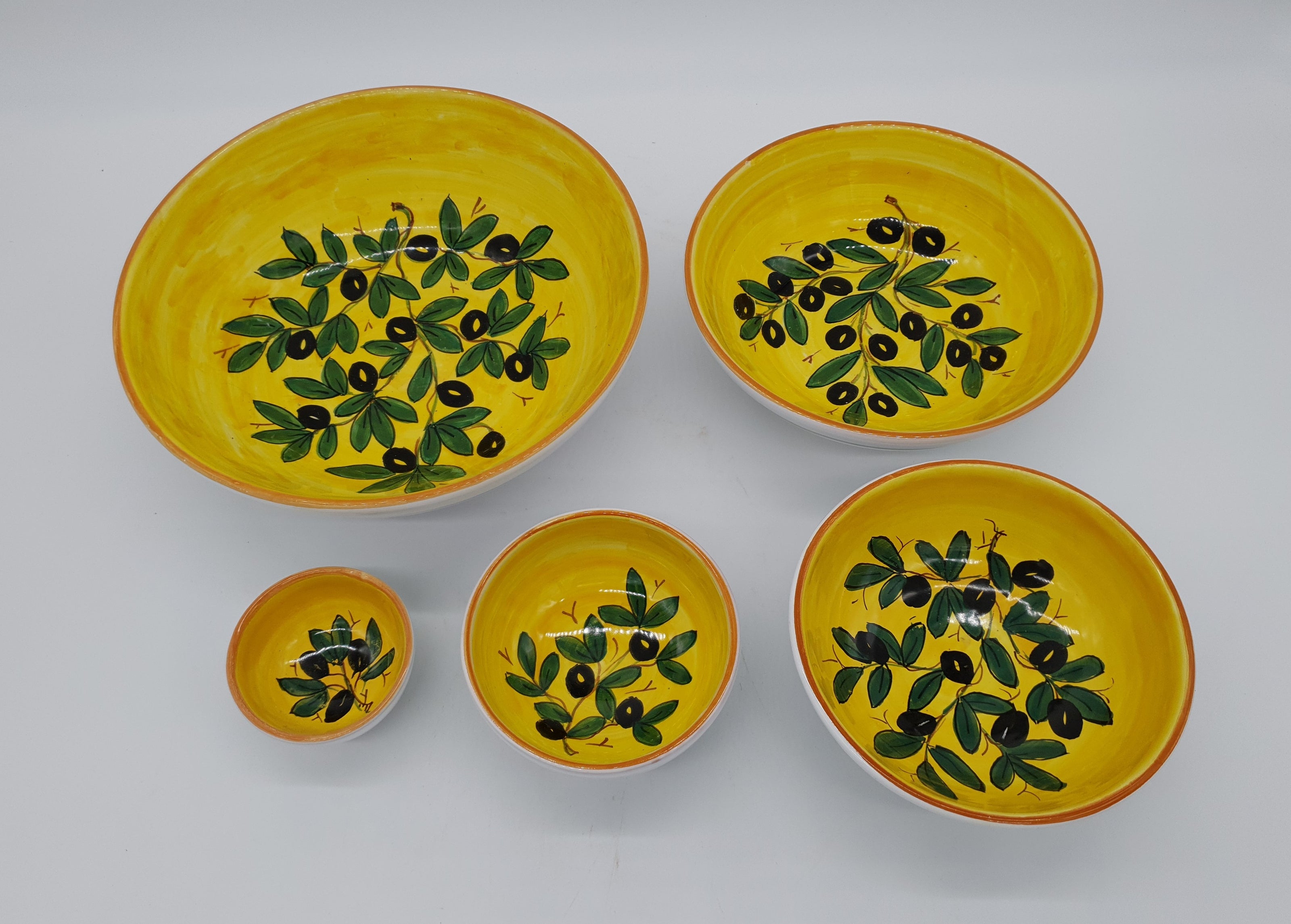 Bolo Decoro Olive Fondo Giallo