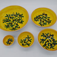 Bowl Olive Bottom Yellow Decor