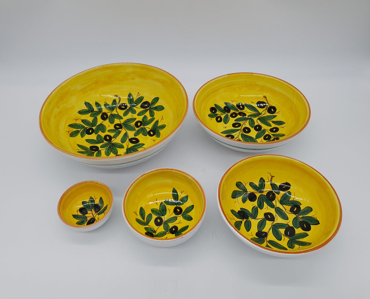 Bolo Decoro Olive Fondo Giallo