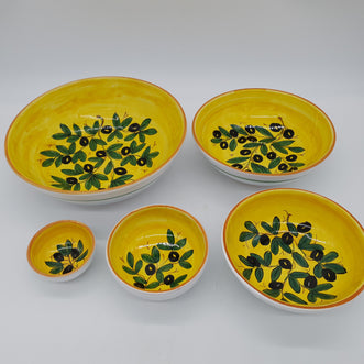 Bolo Decoro Olive Fondo Giallo