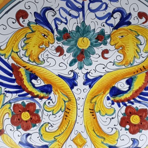 Bolo in Ceramica Decoro Raffaellesco
