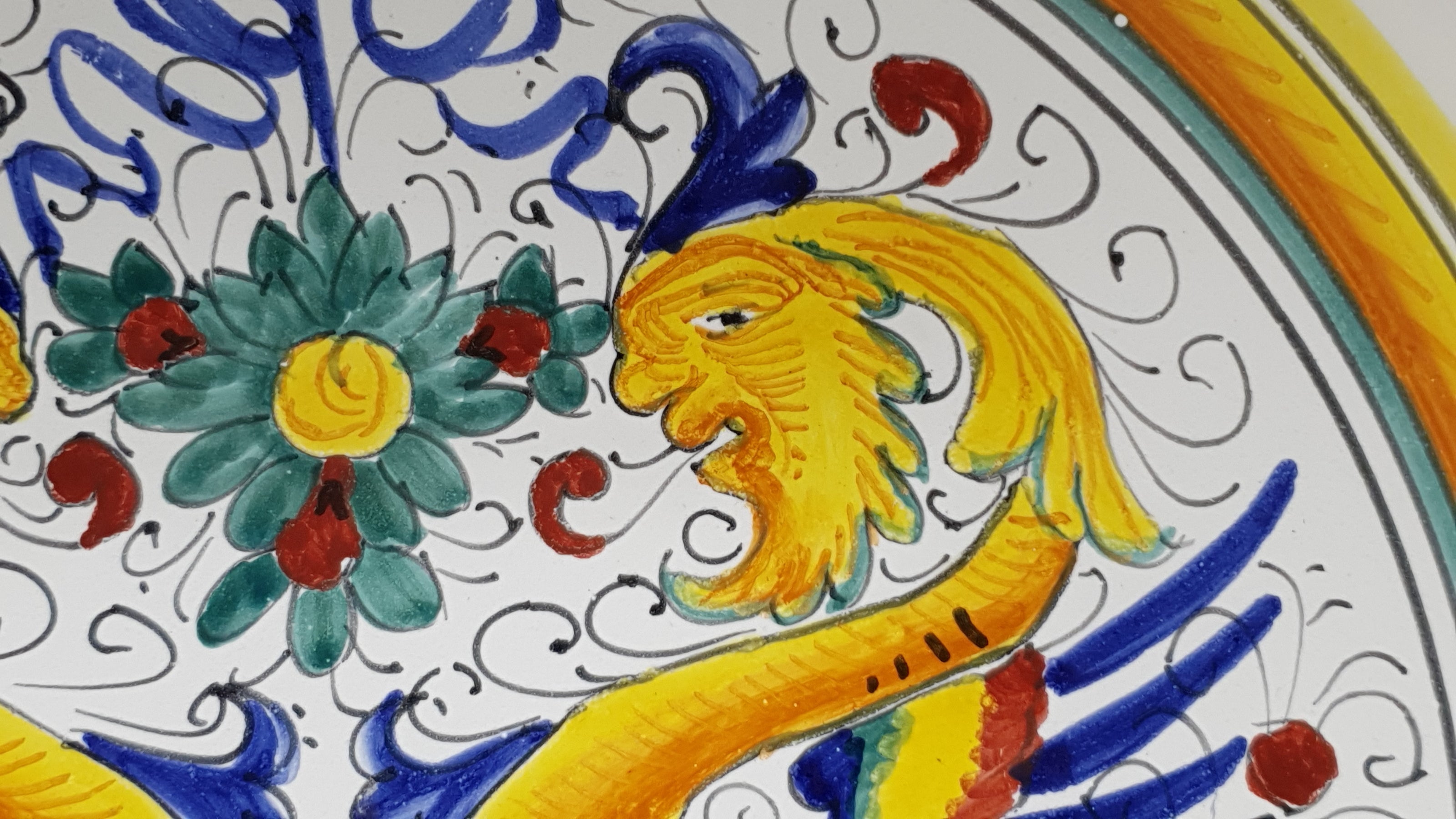 Bolo in Ceramica Decoro Raffaellesco