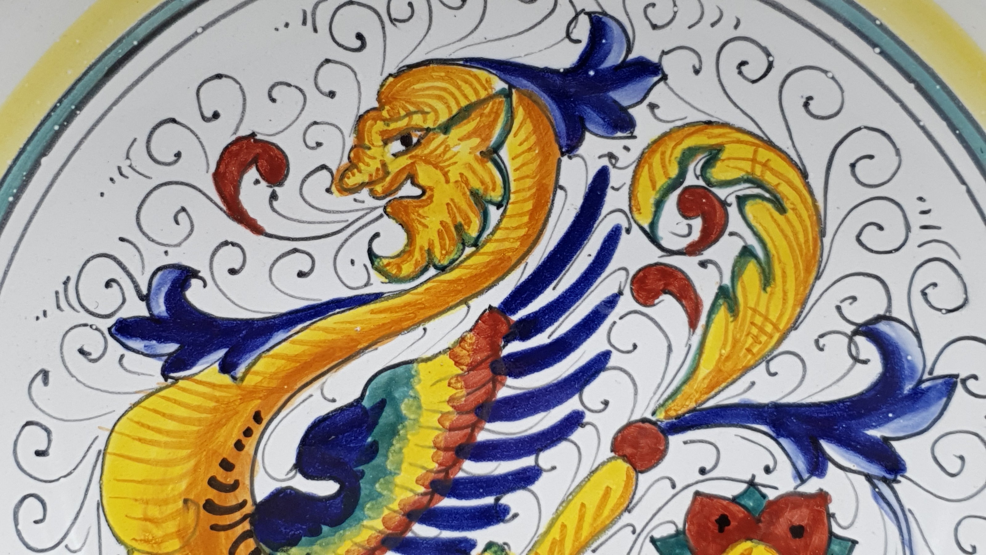 Bolo in Ceramica Decoro Raffaellesco