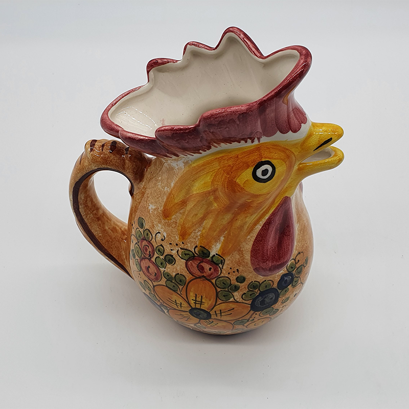 Pitcher in the shape of a Gubbio rooster