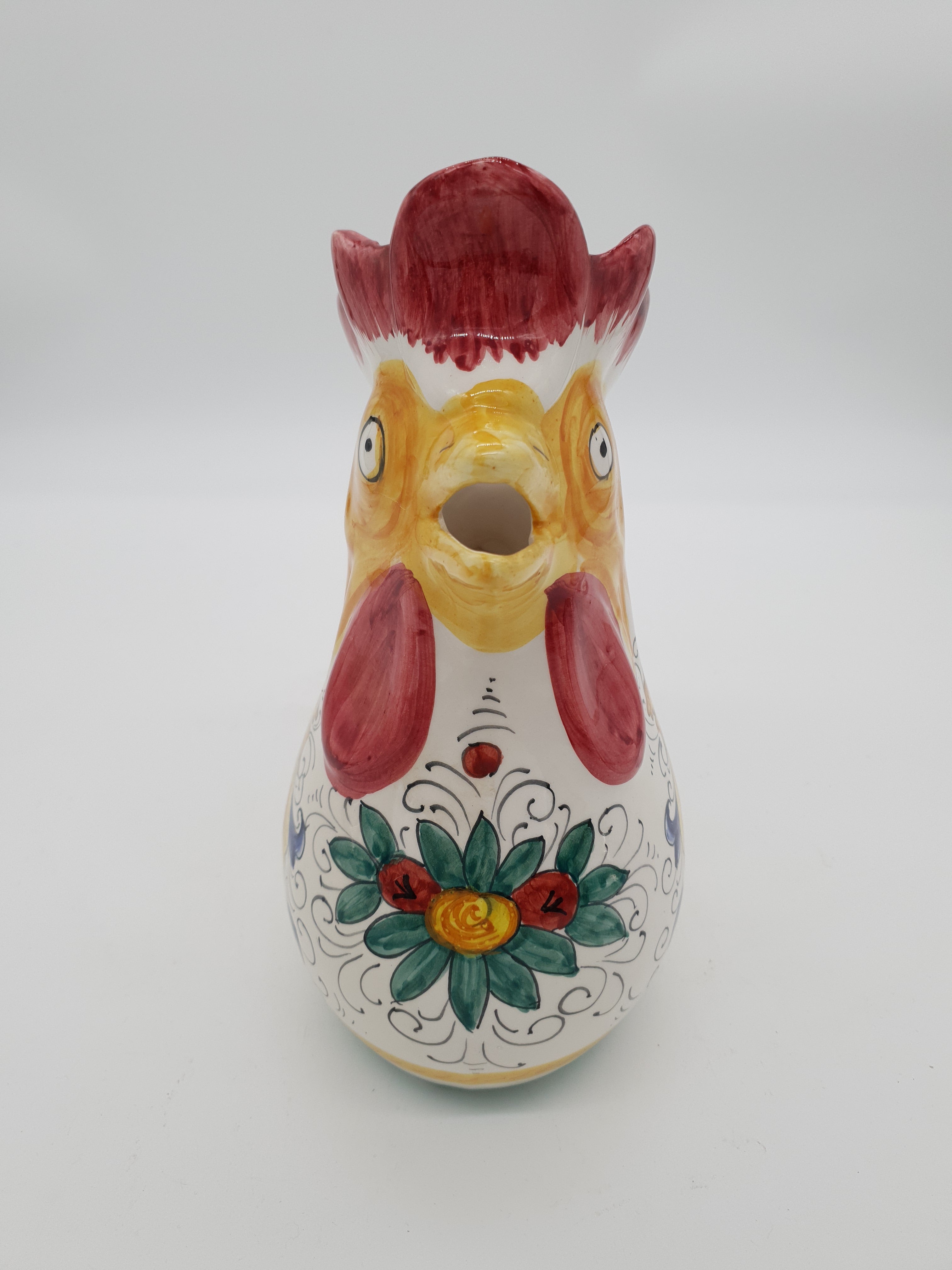 Brocca a Forma di Gallo Decoro Raffaellesco