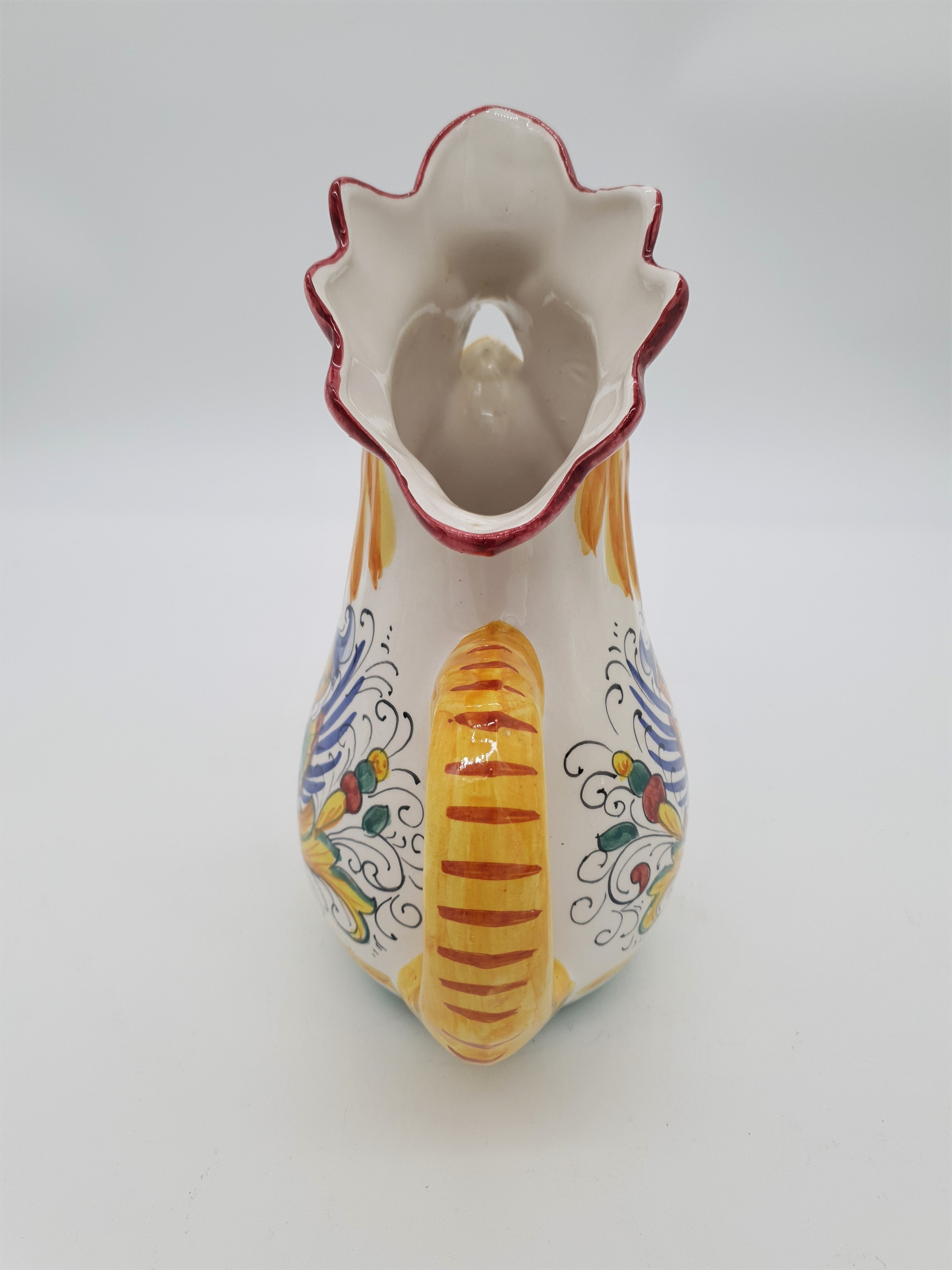 Brocca a Forma di Gallo Decoro Raffaellesco