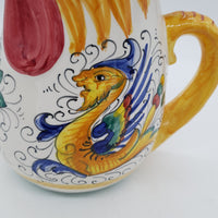 Brocca a Forma di Gallo Decoro Raffaellesco