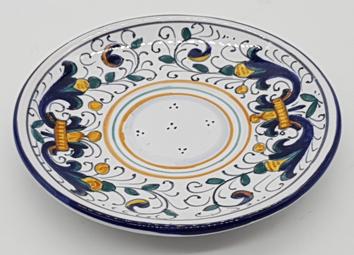 Coffee saucer Deruta decoration