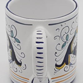 Glass Mug Deruta Decor