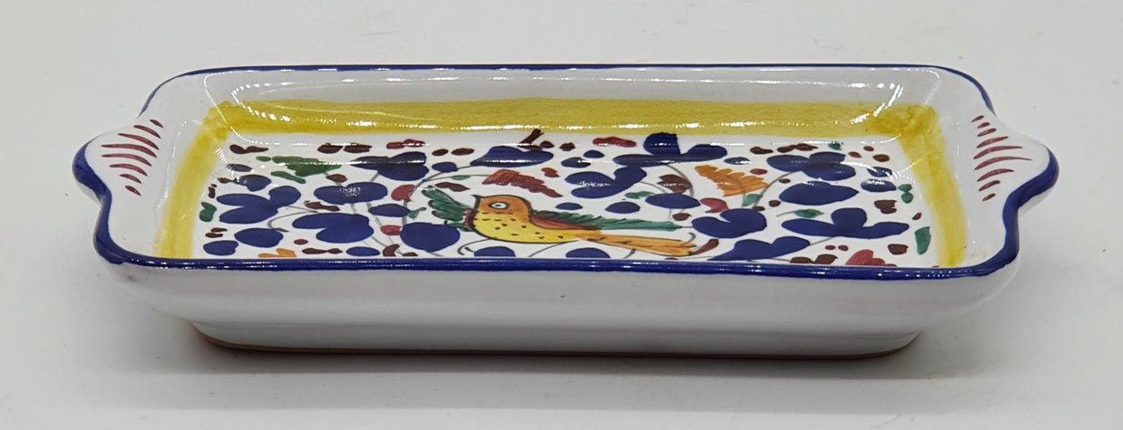 Vassoio Con Manici Decoro Arabesco Colorato