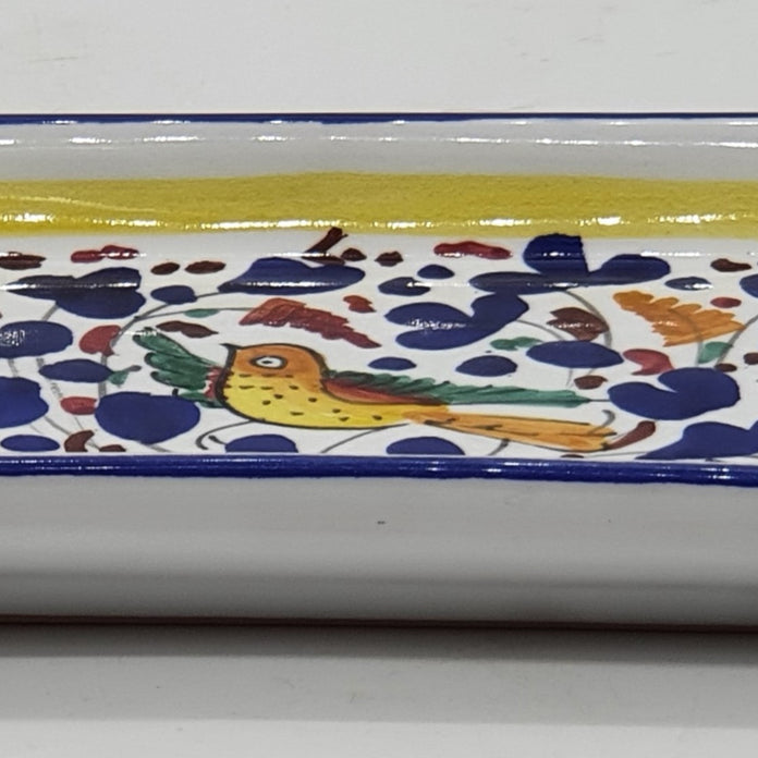 Vassoio Con Manici Decoro Arabesco Colorato