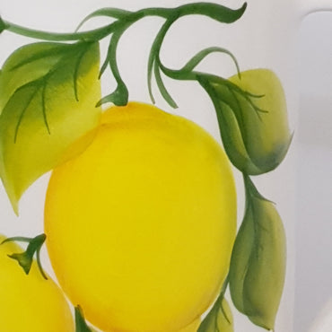Oval Tray Medium Background Relief Lemon Decor