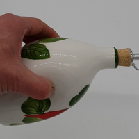 Oliera Schiacciata Decoro Aglio Olive Peperoncino