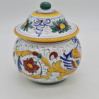 Scatola Palla Con Coperchio Decoro Raffaellesco