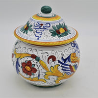 Scatola Palla Con Coperchio Decoro Raffaellesco