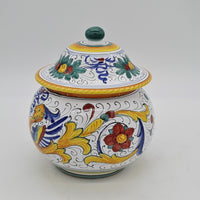 Scatola Palla Con Coperchio Decoro Raffaellesco