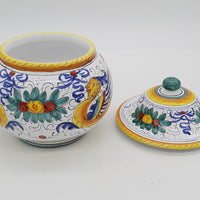 Scatola Palla Con Coperchio Decoro Raffaellesco