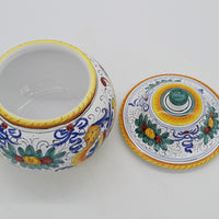 Scatola Palla Con Coperchio Decoro Raffaellesco