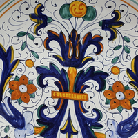 Bowl with 3 Deruta Decor Handles