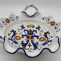 Bowl with 3 Deruta Decor Handles