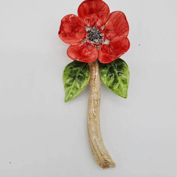 Tufts Of Ceramic Poppy Flowers