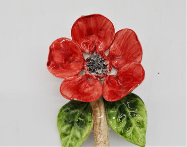 Ciuffetti Di Fiori Papavero In Ceramica