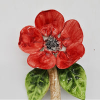 Ciuffetti Di Fiori Papavero In Ceramica