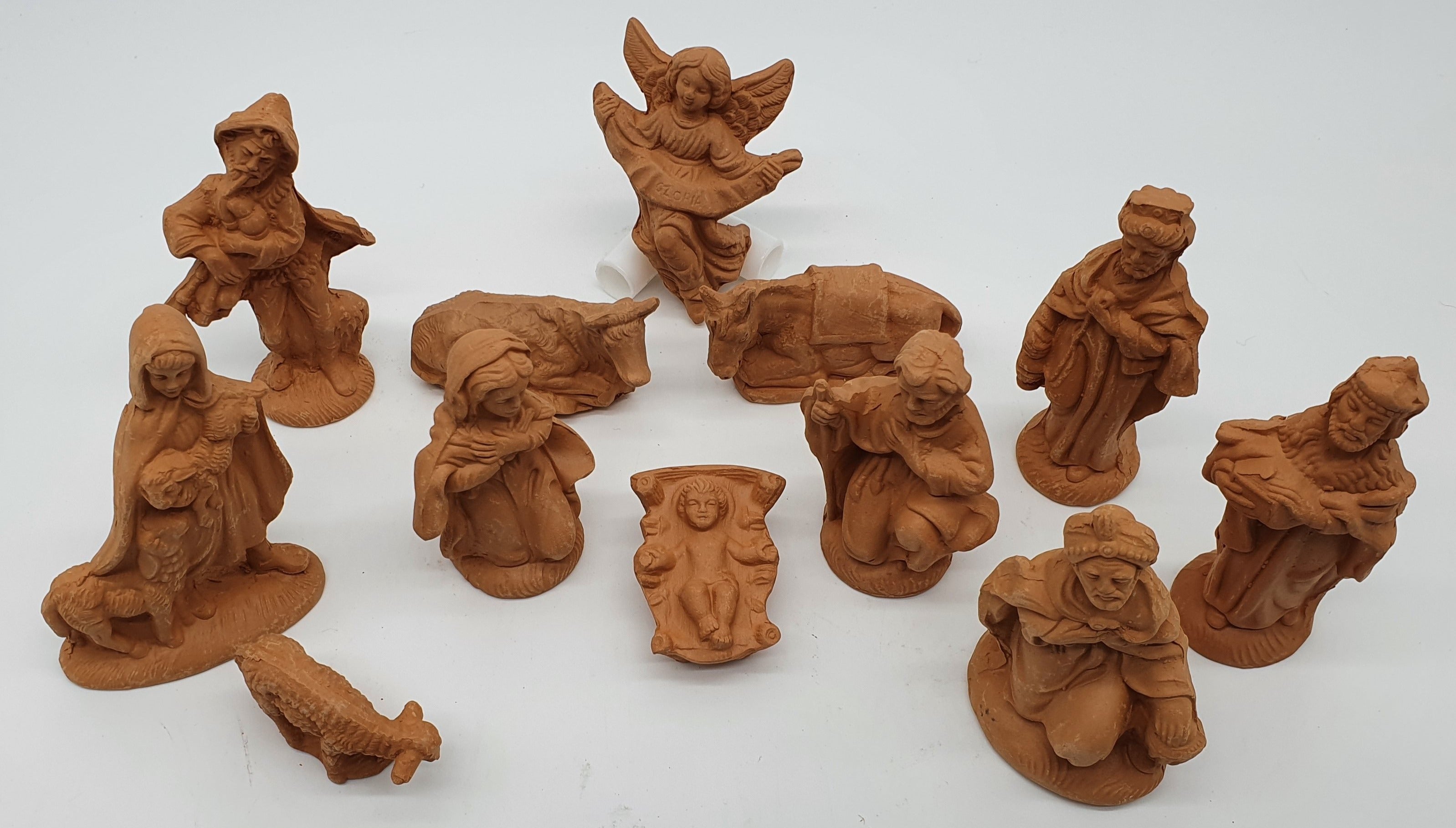 Presepe Terracotta 12 Pezzi cm 10