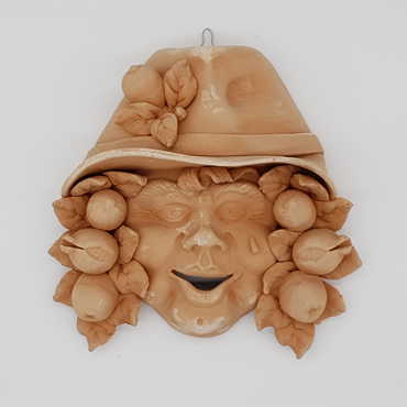 Fruit farmer mask in terracotta