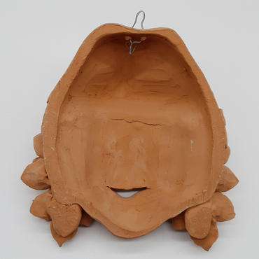 Fruit farmer mask in terracotta