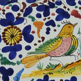 Vassoio Con Manici Decoro Arabesco Colorato