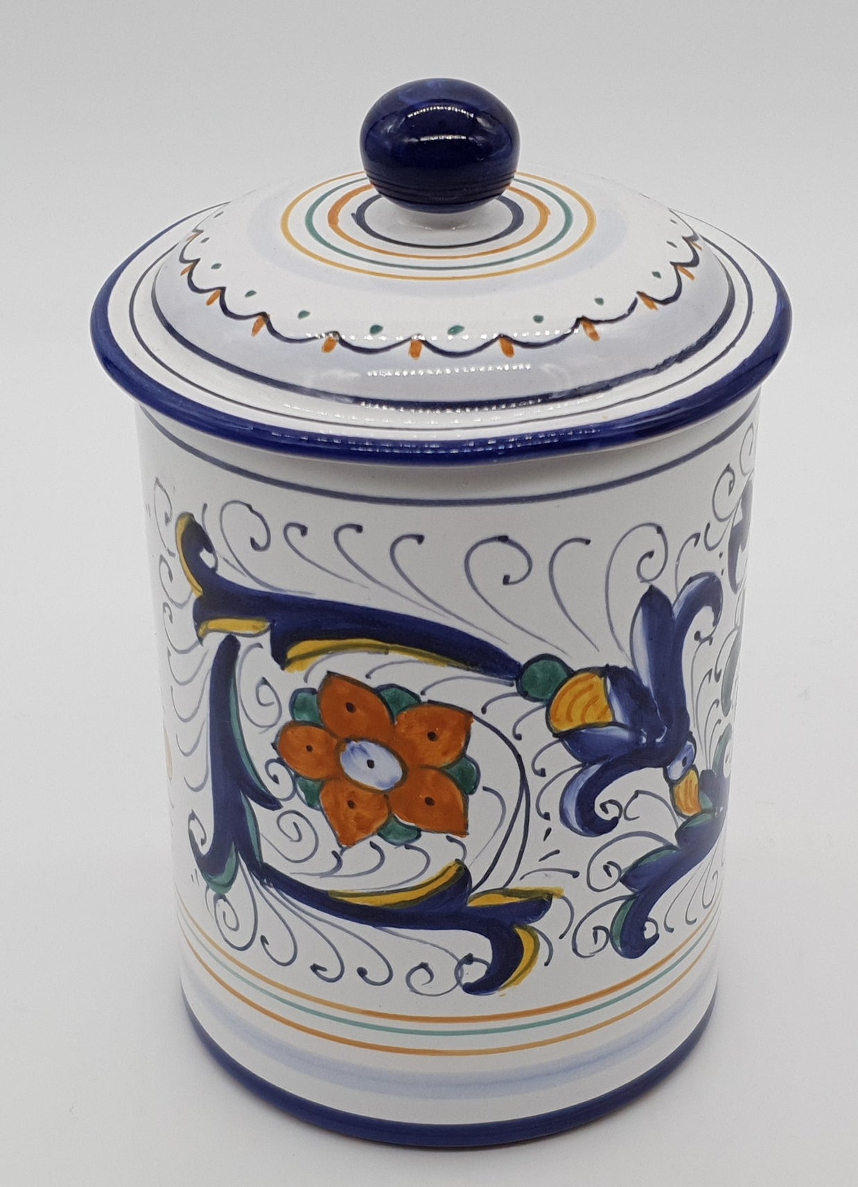 Jar With Lid Deruta Decor