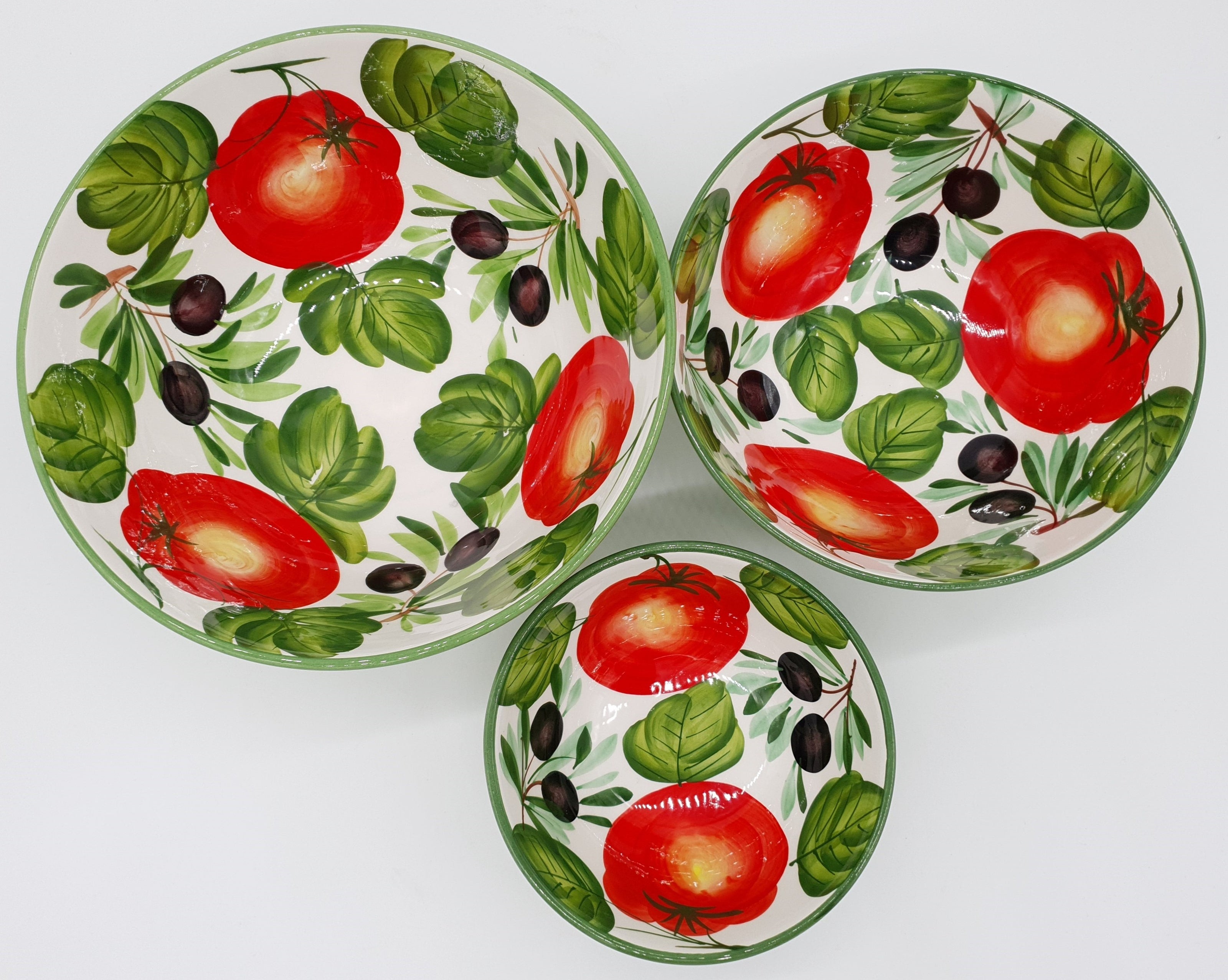 Bowl with Tomatoes And Olives Decoration
