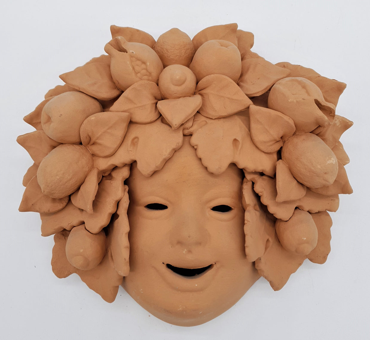 Maschera Bacco Piero Limoni E Melagrane Terracotta