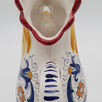 Brocca A Forma Di Gallo Decoro Deruta