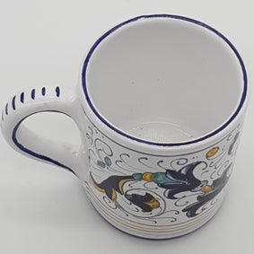 Glass Mug Deruta Decor