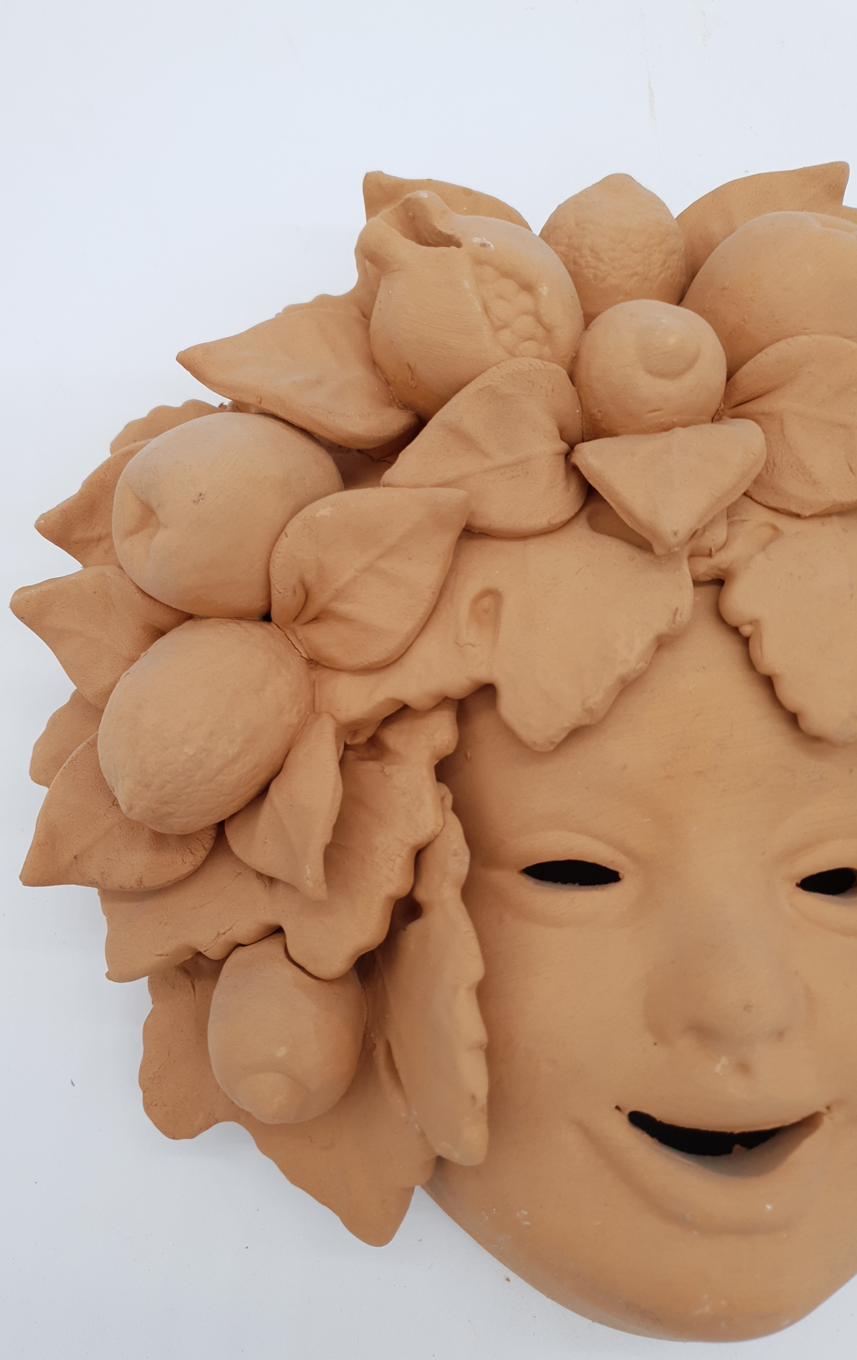 Maschera Bacco Piero Limoni E Melagrane Terracotta